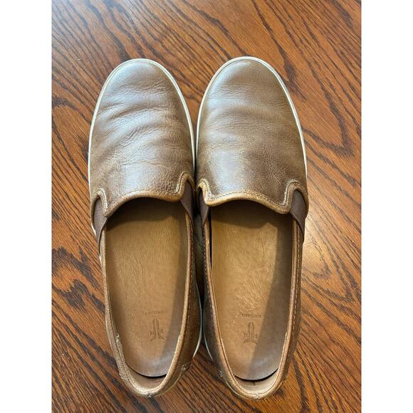 Frye Dylan Women's Brown Cognac Fashion Sneaker Slip On Shoe Size 8.5 M - Picture 2 of 6